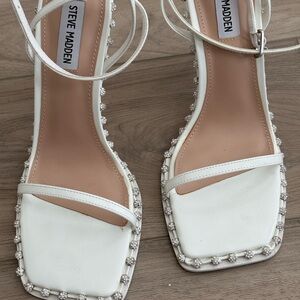Steve Madden White Heels